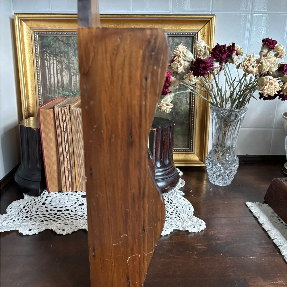 Vintage Handmade Wooden Wall Mail Organizer